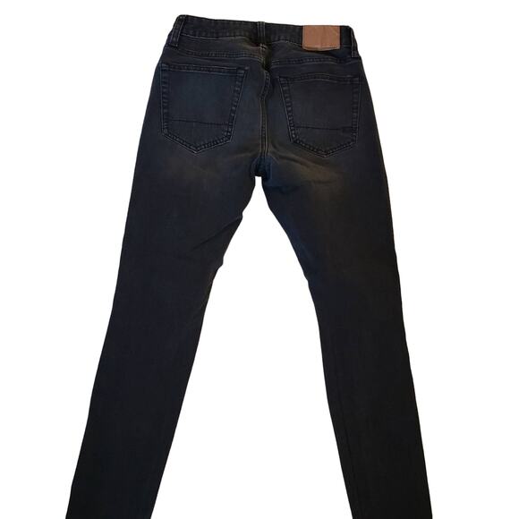 Aeropostale Ripped Skinny Jeans 27x28. Men's size 27. Youth Size 14. Black Denim - Picture 2 of 8